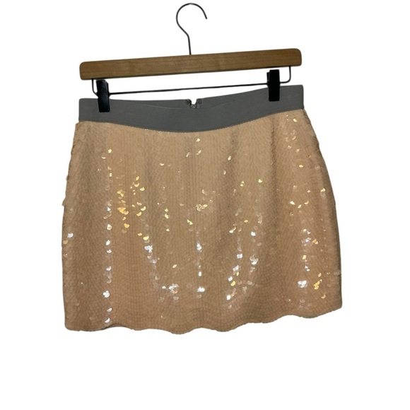 BCBGMaxAzria Pink Sequin  Mini Skirt - Picture 1 of 5